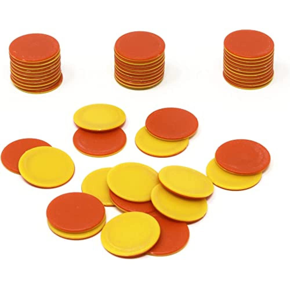 Learning Resources Two-Colour Counters Smart Pack, Ages 5+, Early Years Maths Resource, Red and Yellow Double Sided Counters for Sorting, Patterning and Numeracy Skills