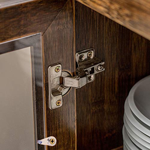 Hydanle Door Glass Retainer Clips Kit, Plastic, Clear, Offset