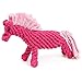 Zanies Rope Horse Dog Toys, Pink, 10.5