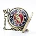 Vintage Cool Flash Quartz Pocket Watch Analog Pendant Necklace Chain Mens Boys Gifts
