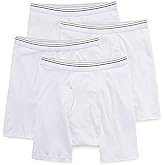 Stafford 4 Pack Boxer Briefs 100% Cotton (XX-Large, White)