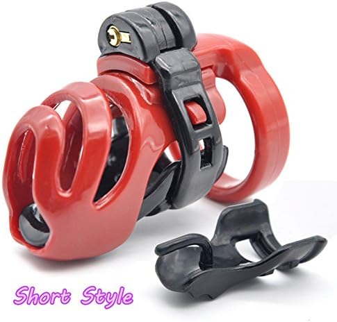 Red Short Natural Resin Chasti-ty Device Cage Male Briefs Belt
