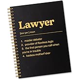 Sixrip Lawyer Definition 160 Blank Pages Spiral Notebook, Funny Lawyer Gifts for Men Women, Lawyer Graduate Gifts, Attorney Gifts for Coworker, Lawyer Appreciation Gifts, Law Student Gifts