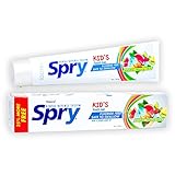 Spry Kid's Xylitol Tooth Gel, Fluoride-Free, Natural Tropical Fruit, Anti-Plaque and Tartar Control- Parent