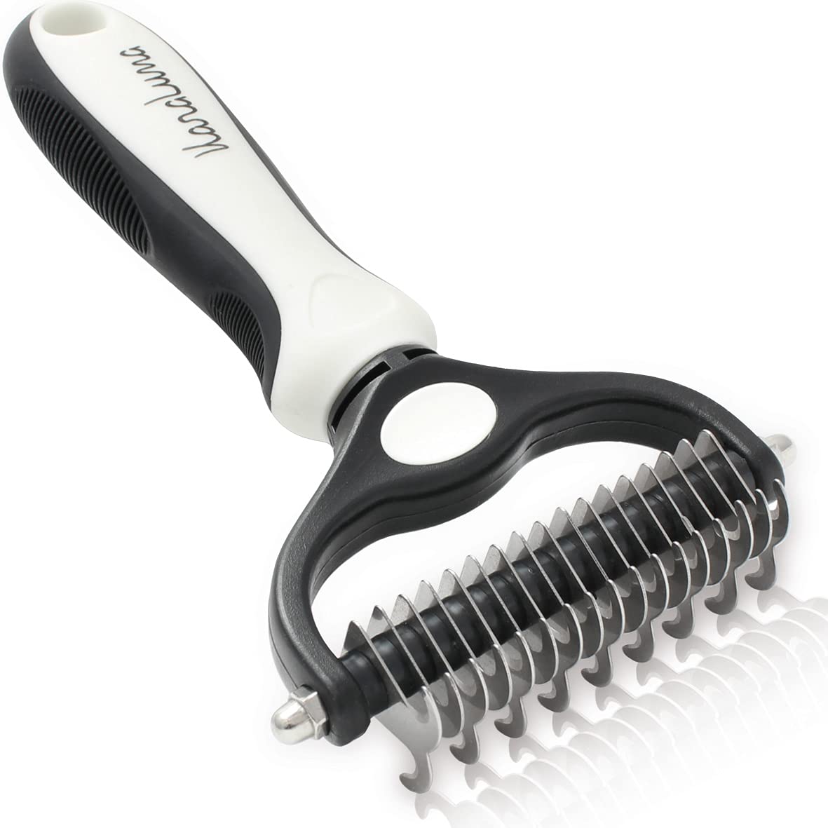 KaraLuna Undercoat Brush for Dogs and Cats, Gently Loosens Matted Dog Fur and Cat Fur