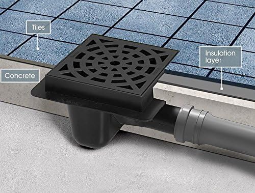 Sewerage Plastic Floor Ground Drain with White Round Pattern Grid 50mm Pipe Diameter - Image 3