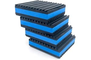Air Jade Rubber Anti-Vibration Pads, 3" x 3" x 7/8" Heavy Duty EVA Vibration Isolation Pads Mats for HVAC, Washers, Compresso