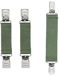 Holdâ€™Em Mitten &Hat Clip Set Toddler Kids STURDY SUPER TIGHT GRIP - Olive