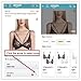 Wink Gal Women's Floral Strappy Longline Sheer Lace Bralette Transparent Fringe Tank Cami Crop Tops Black Small