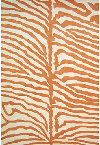 Alliyah Handmade Orange New Zealand Blend Wool Rug (6' Square)