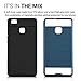 kwmobile Hybrid case Design Brushed for Huawei P9 Lite in dark blue black