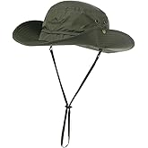 Oversize XL XXL Large Wide Brim Waterproof UPF 50+ Bucket Sun Summer Travel Fishing Hiking Fisherman Hat Detachable Chin