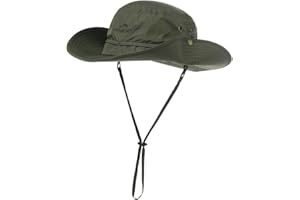 Oversize XL XXL Large Wide Brim Waterproof UPF 50+ Bucket Sun Summer Travel Fishing Hiking Fisherman Hat Detachable Chin