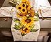 DII Table Top Décor Collection Spring & Summer Table Runner, 14x72, Rustic Sunflowers Print