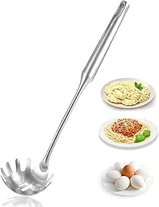 Servidor de espagueti, cuchara para pasta de acero inoxidable 304 con