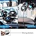 Welltop Car Cooling Fan 12V Auto Oscillating Car Air Fan with Dual Head 2 Adjustable Speeds Quiet Strong Dashboard Cooling Fans DC Electric Car Fans for Sedan SUV RV Boat Auto Vehicles Golf