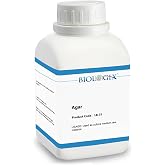 CryoKing Lab-Grade Agar Powder, Makes Over 1498 to 1666 Agar Petri Dishes, Gel Strength 800-1100 g/m2 (68&deg;F), for Lab Research, 500g/Bottle(1.1 lb.)