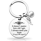 HUINF Mother's Day Keychain Gift from Daughter Son for Mom, Mom Keychain Gifts for Valentine's Day Birthday Christmas