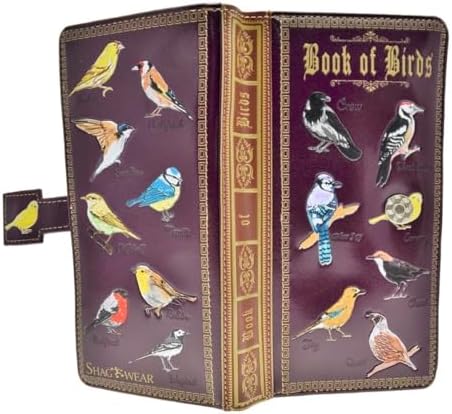 Amazon.com: Shag Wear Book of Birds Small Women's Wallet, Vegan