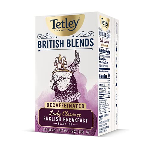 Tetley USA British Blends, Lady Clarence, Decaf English Breakfast Black