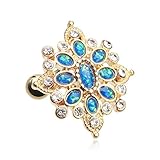 Golden Opal Roesia Ornate Cartilage Tragus Earring