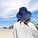 Double Couple Linen Wide Brim Summer Beach Sun Hat for Women Foldable...