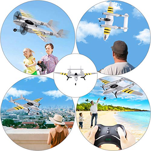 RC Airplanes 330mm Wingspan Glider 2 Channels RC Aircraft EPP RTF Romote Control Airplane 2.4GHz for Outdoor Flight Easy to Fly