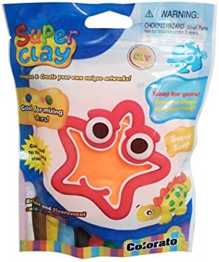 Colorato Ultra Light Magic Air Dry Modeling Clay DIY Educational Toys for Kids 50g - Orange