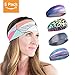 Product Stop, Inc [5-Pack] Workout & Running Headbands for Women. Power Through Your Workouts in Style with a Dri-Fit Women's Running Headband. Fashion and Exercise Sports Headbands