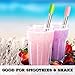 BOBA FIDE Stainless Steel Boba Straws - 9.4” & 8.5” Long, Safety Silicone Tips & Brushes in 2 Travel Cases Included, Angled Tip Extra Wide Bubble Tea Milkshake Straws, 4 Reusable Metal Straws