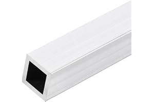 DMiotech (25mm x 25mm x 3.2mm) 6061 Aluminum Square Tube 300mm Length Industry Metal Tubing for Machinery Frame Construction DIY Projects