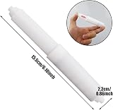 LAMXD 3 Pcs Plastic Toilet Paper Roller Spring Loaded White Adjustable view 2