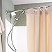 LIFEKIND Certified Organic Cotton Canvas Shower Curtain (72x72 Inches); Style: Chrome Grommets; Color Natural - No Liner Needed