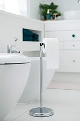 Pristine Free Standing Toilet Roll Holder Stand – Chrome Finish, 5 Rolls Storage view 3
