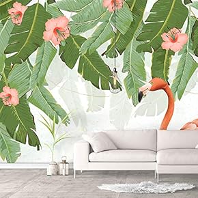 Wall Murals for Bedroom Green Plants Animals Removable Wallpaper Peel and Stick Wall Stickers - 66x96 inches