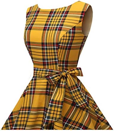 Hanpceirs Women's Boatneck Sleeveless Swing Vintage 1950s Cocktail Dress 5 Hanpceirs Women's Boatneck Sleeveless Swing Vintage 1950s Cocktail Dress