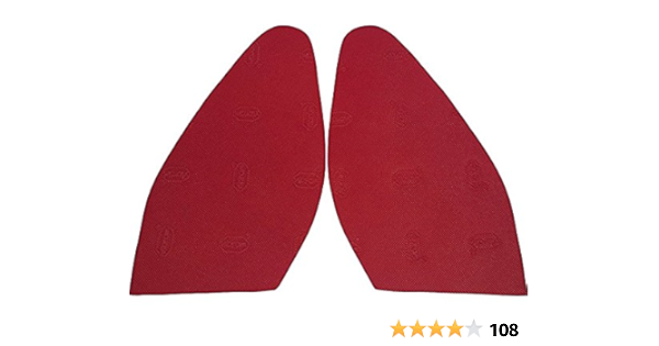 red rubber sole protectors