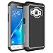 Galaxy Luna Case, Galaxy Amp 2 Case, Galaxy Express 3 Case, J1 2016 Case, SYONER [Shockproof] Defender Phone Case Cover for Samsung Galaxy J1 2016 / Amp 2 / Express 3 / Galaxy Luna [Gray/Black]