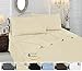 Cotton Sateen Full Bed-Sheet-Set Beige - 4 Piece Bedding Set, Flat Sheet, Fitted Sheet and 2 Pillow Cases- Breathable, Cozy & Comfortable, Hotel Quality Extremely Durable - By Utopia Bedding (Full, Beige)