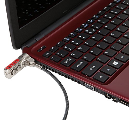 Targus Certified Pre-Owned DEFCON Serialized Laptop Cable Lock, Combination Lock on 6.5 Foot Security Cable (PA410S-1, Refurbished)