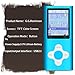 G.G.Martinsen Versatile MP3/MP4 Player with a 16GB Micro SD Card, Support Photo Viewer, Mini USB Port 1.8 LCD, Digital MP3 Player, MP4 Player, Video/Media/Music Player (Blue&White)