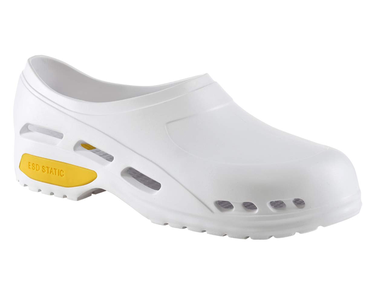 Rekordsan Lightweight Sanitary Shoe, White, Size 46
