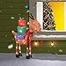 PRODUCTWORKS 24-Inch Pre-Lit 3D Victoria Hutto Reindeer Christmas Yard Decoration, 35 Lights