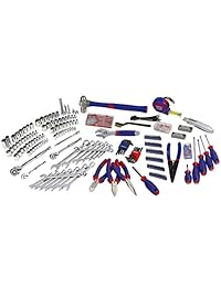 Juego de herramientas mecánicas con 3 cajones resistentes de metal (408 piezas) WORKPRO W009044A