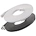 Cat6 Ethernet Cable Flat 25ft (Black and White) (at a Cat5e Price but Higher Bandwidth) Internet Network Cable - Cat 6 Ethernet Patch Cable Short - Computer Cable with Snagless RJ45 Connectors primary