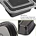 50 SZUAH Meal Prep Containers - Bento Lunch Boxes with Lids -3 Compartments Food Containers, BPA Free, Stackable & Reusable, Dishwasher/Microwave/Freezer Safe - 34 oz