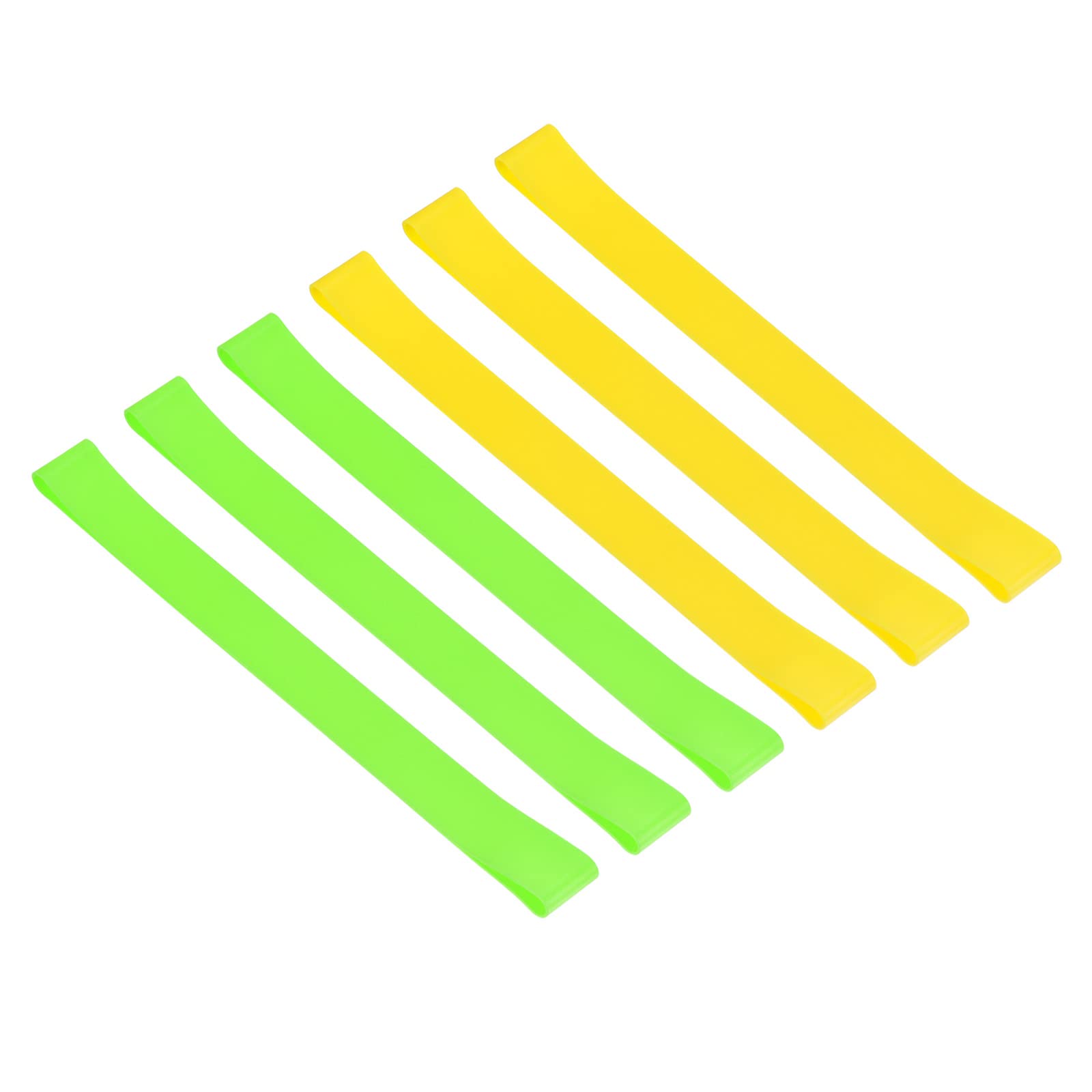 PATIKIL Towel Bands, 6 Pack Elastic Beach Chair Towel Clips Windproof Towel Holder Silicone Rubber Bands Straps for Beach Pool Cruise Chairs, Fluorescence Green, Yellow