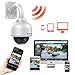 Dericam Outdoor PTZ WiFi Security Camera,1080P IP Surveillance CCTV Camera,Pan/Tilt/Zoom,4X Optical Zoom,Night Vision,Motion Detect,IP65 Weatherproof Pre-Instal 32G SD Card, White