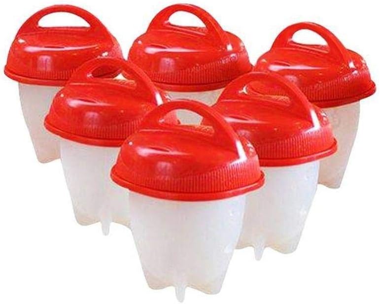 Egg Cooker, Hard and Soft Make, No Shell, Non Stick Silicone, BPA Free, Egg Boiler, Egg Cups, Egg Poachers, AS SEEN ON TV