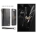 XRPow iPhone 8 Plus/ 7 Plus Case, Detachable Magnetic Leather Wallet Folio Flip Card Slim Cover for iPhone 7 Plus / 8 Plus 5.5inch with Wrist Strap Black